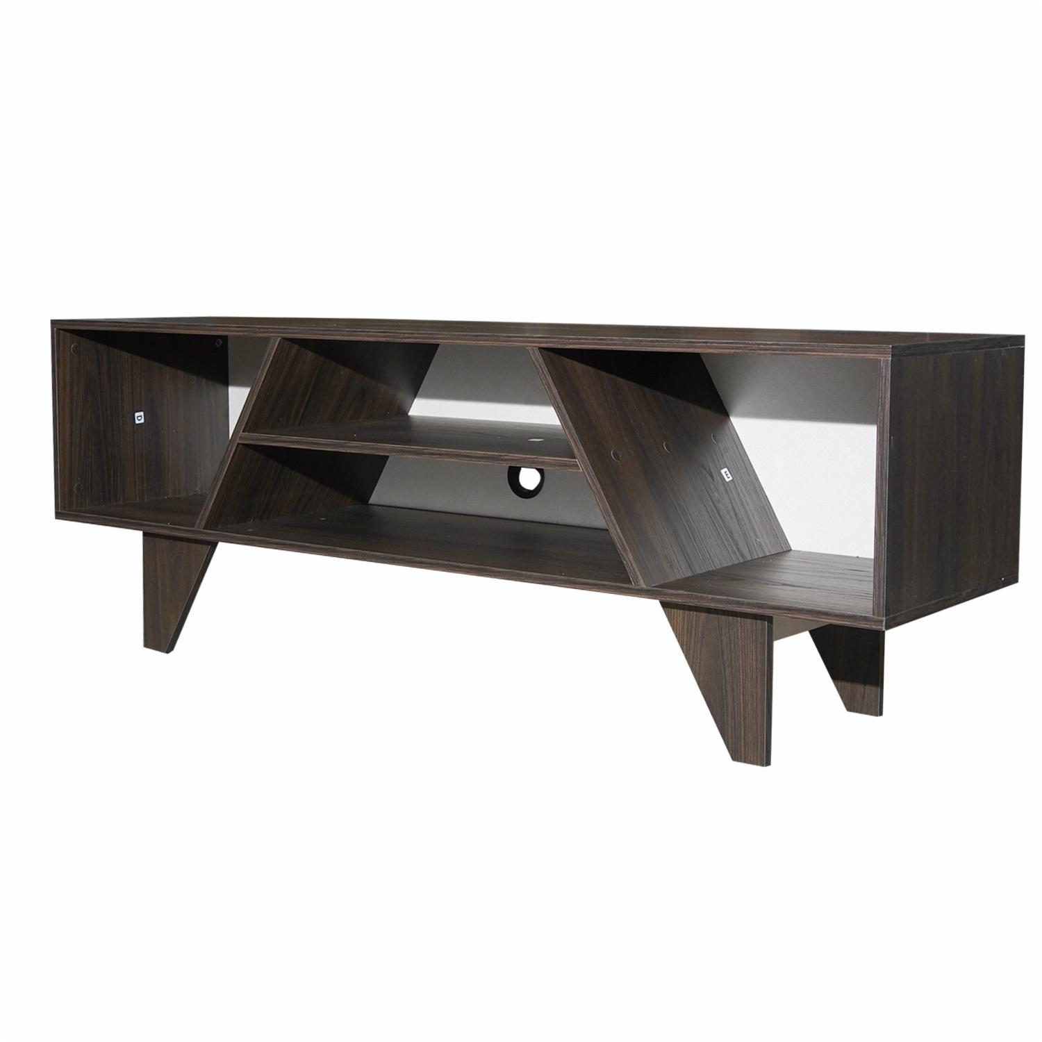 Rack De Tv Modelo Pisa Nogal RTA Tablero Aglomerado de 15 mm - Imagen 3