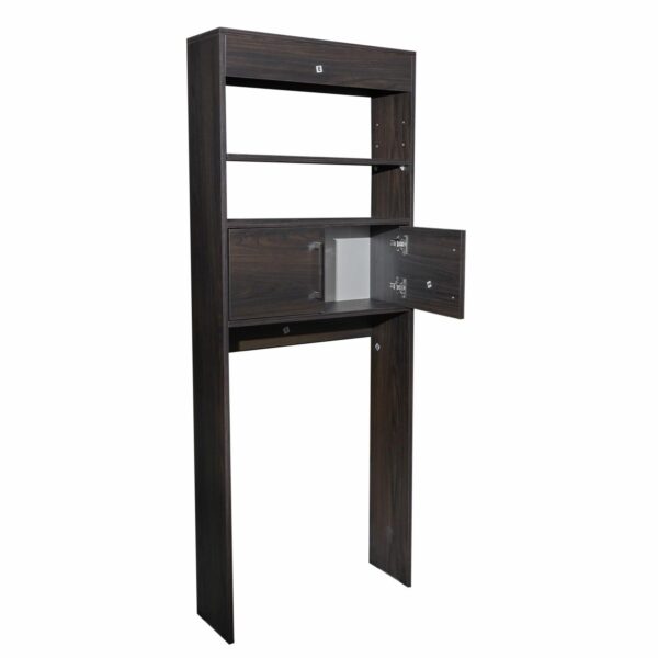 Mueble De Baño Ahorrador De Espacio Madrid Nogal RTA Aglomerado de 15mm - Imagen 5