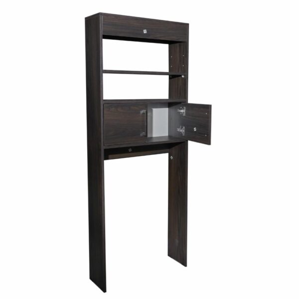 Mueble De Baño Ahorrador De Espacio Madrid Nogal RTA Aglomerado de 15mm - Imagen 5