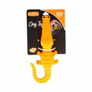 Juguete Para Mascotas Diseño Cocodrilo-Naranja 4DOGS Mediano