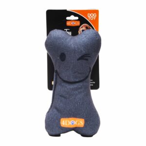 Juguete Para Mascota Hueso De Peluche 4DOGS Unidad