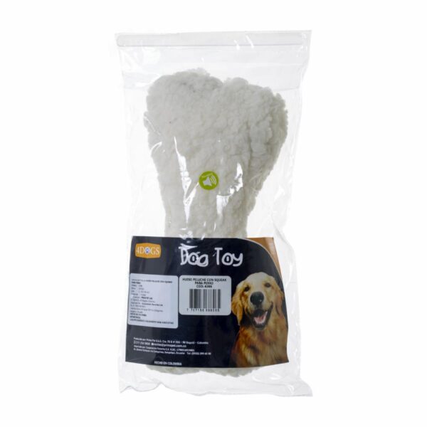 Juguete Para Gatos Hueso De Peluche 4DOGS Unidad