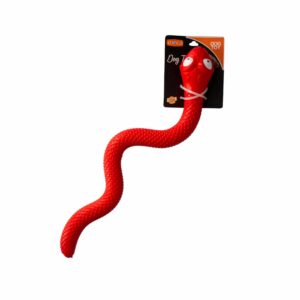 Juguete Para Mascota De Perro Serpiente Color Rojo 4DOGS Medio