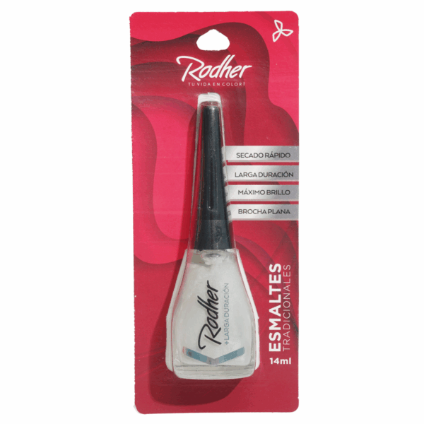 Esmalte 14 Ml Blanco Perlado N46 RODHER 14 Ml - Imagen 2