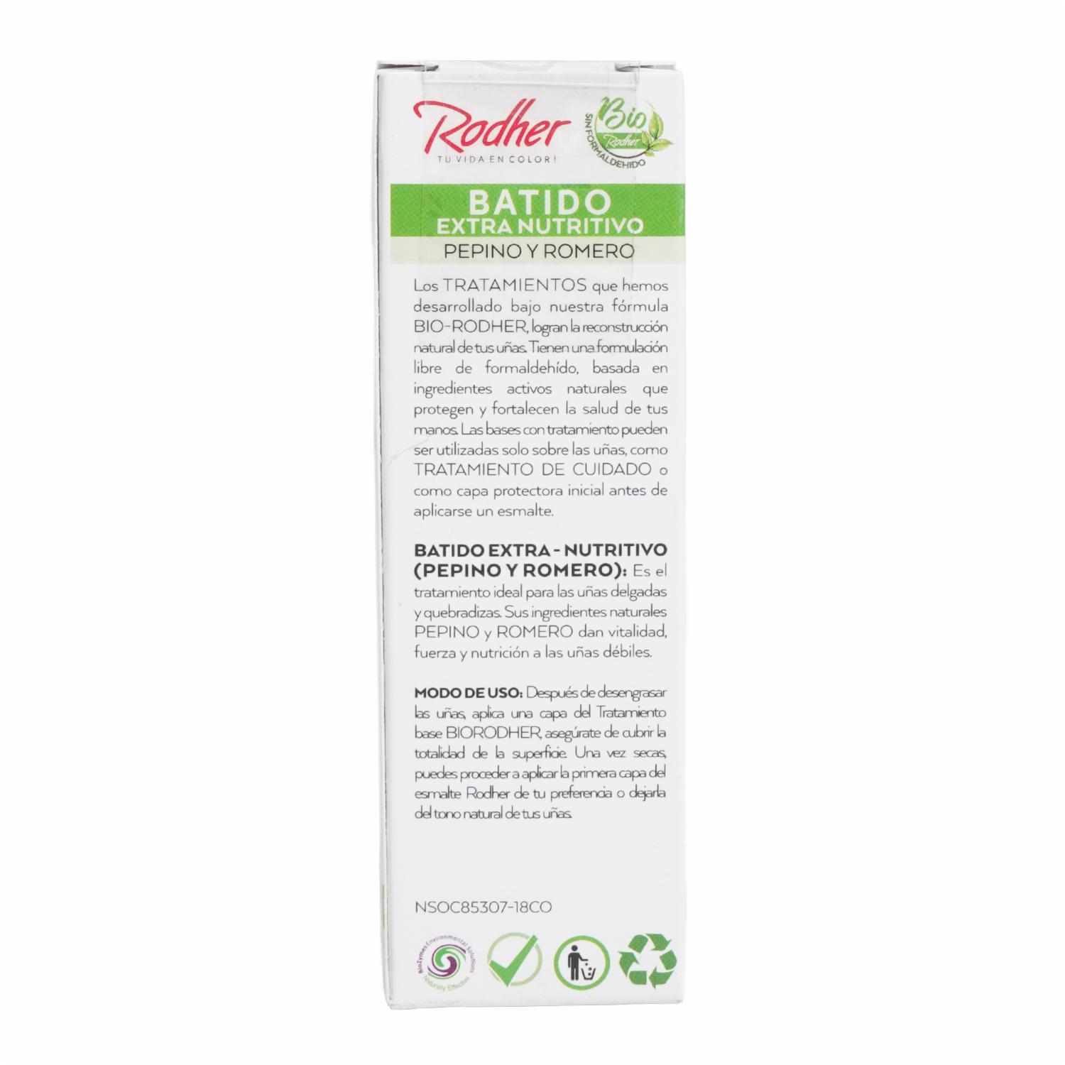 Bio Tratamiento Extra Nutritivo Pepino Y Romero RODHER 12 Ml - Imagen 3