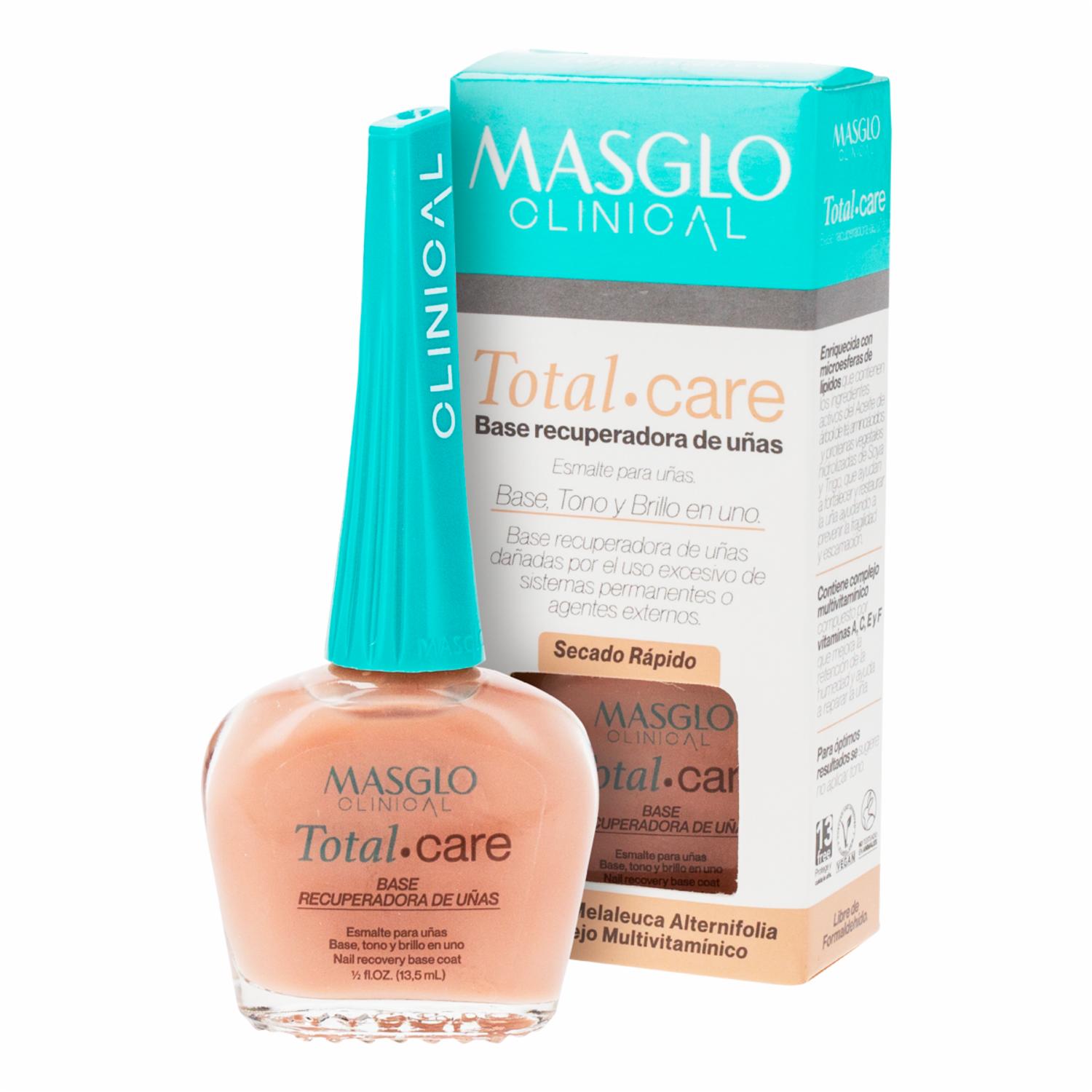 Tratamiento Para Uñas Base Recuperadora Clinical Total Care Nude MASGLO 13.5 Ml - Imagen 3