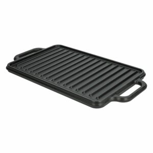 Plancha Inducción Rectangular Asa Hierro Esm Negro Mate Victoria LA VICTORIA 21 X 33 Cm
