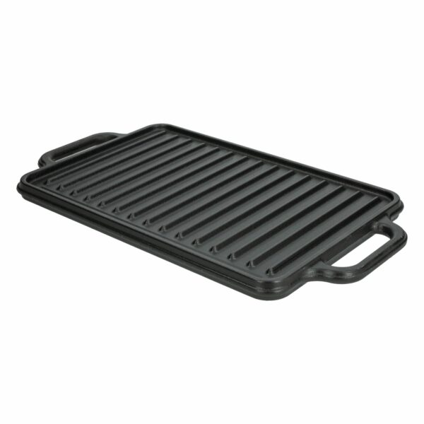 Plancha Inducción Rectangular Asa Hierro Esm Negro Mate Victoria LA VICTORIA 21 X 33 Cm
