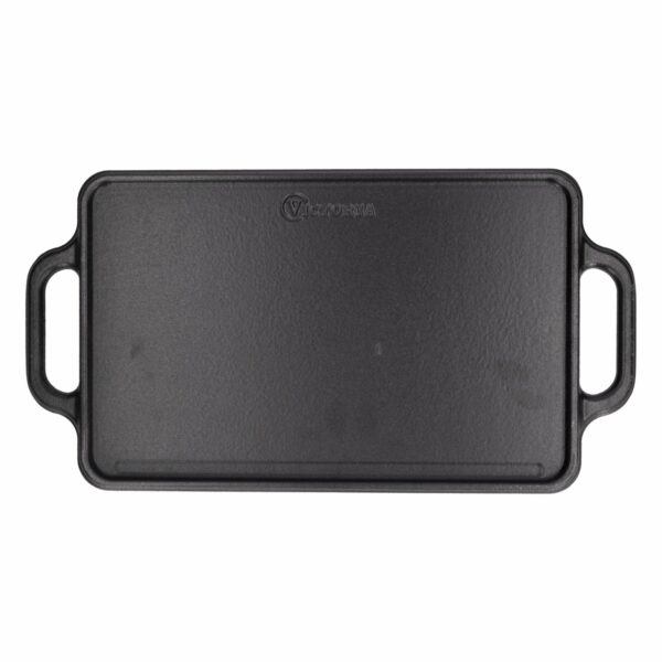 Plancha Inducción Rectangular Asa Hierro Esm Negro Mate Victoria LA VICTORIA 21 X 33 Cm - Imagen 2