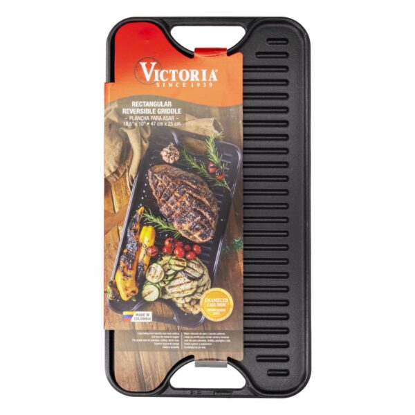 Plancha De Inducción Rectangular Esm Negro Victoria LA VICTORIA 25X47 Cm - Imagen 3