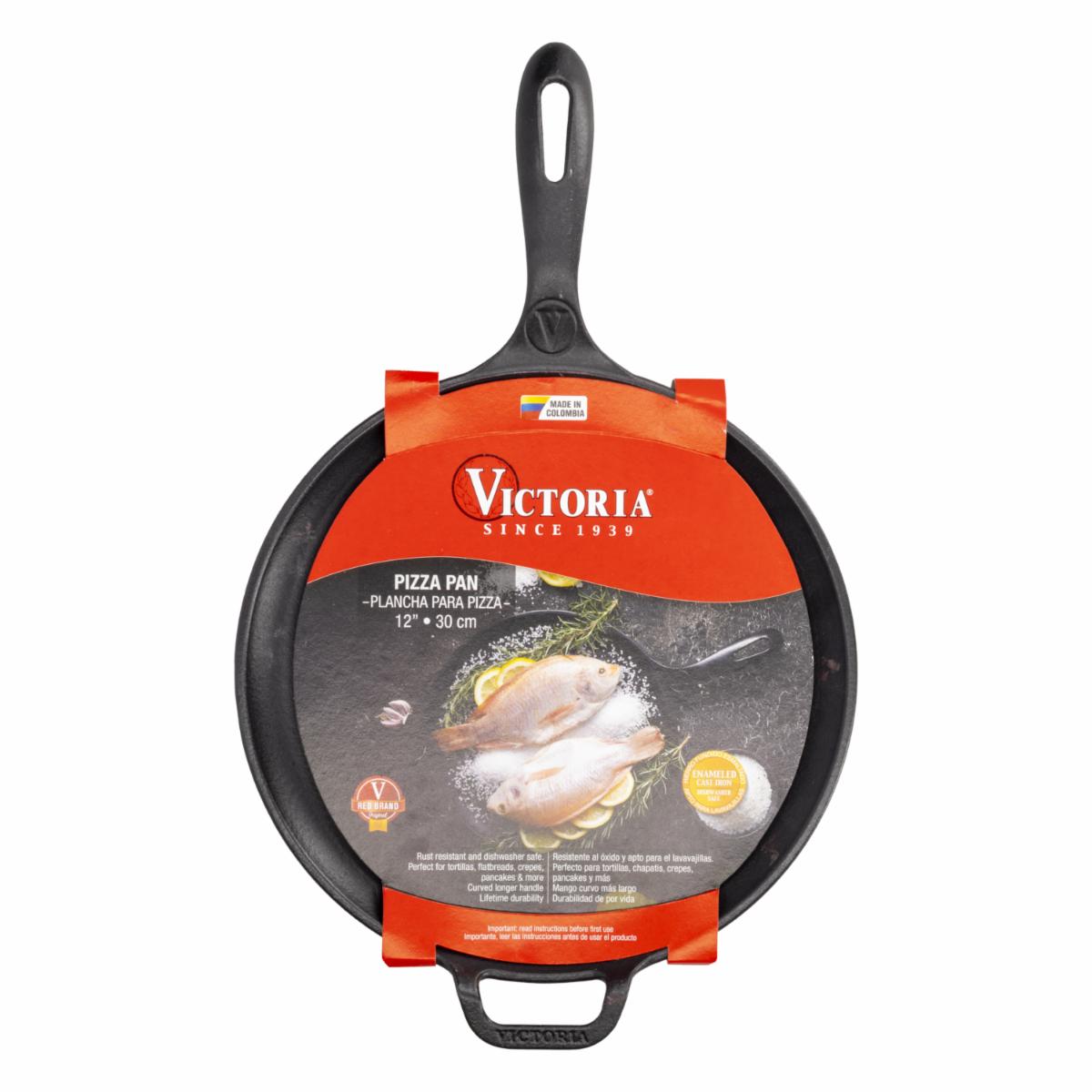 Plancha De Inducción Para Pizza Esmaltado VICTORIA 30 Cm