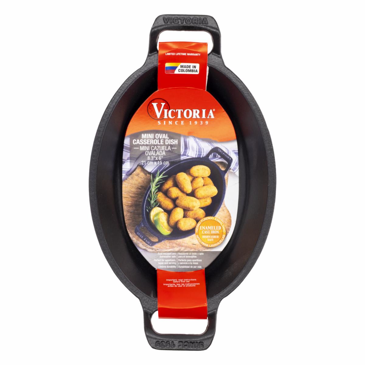 Cazuela Hierro Esmaltado Ovalada VICTORIA 21 Cm X 15 Cm