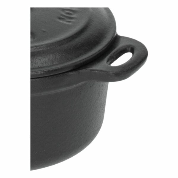 Mini Olla Hierro Fundido Esmaltada Mate VICTORIA 10 Cm - Imagen 3