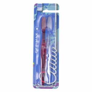 Cepillo Dental Adulto 490 Ps Cerdas Suaves CEPIMAX Pack X2 U