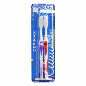 Cepillo Dental Adulto 400 Bc Cerdas Suaves CEPIMAX Pack X2 U