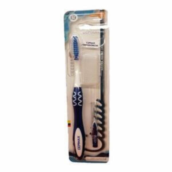 Kit Higiene Bucal De Ortodoncia Cepillo + Protector + Interdental CEPIMAX Pack X 3 Uds