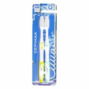 Cepillo Dental Adulto 490 Bc Cerdas Suaves CEPIMAX Pack X2 U