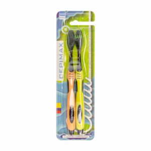 Cepillo Dental Adulto Cerdas Suaves Té Verde CEPIMAX Pack X2 U