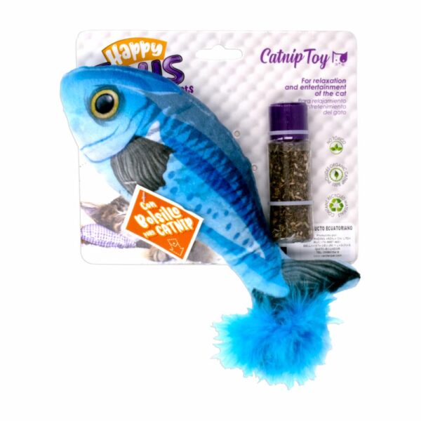 Juguete Para Gato Con Forma De Pez Contiene Cat-Nip HAPPY Unidad