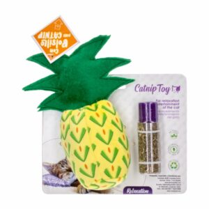 Juguete Para Gato Diseño Piña Con Cat Nip HAPPY GATNIP Unidad