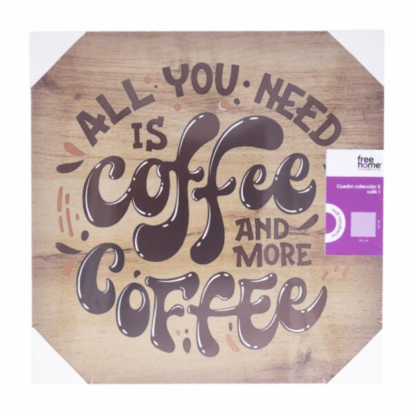 Cuadro Decorativo Colección  Café FREE HOME Unidad - Imagen 2