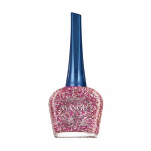 Esmalte De Uñas Brillo Con Partículas Rosa MASGLO 13.5 Ml