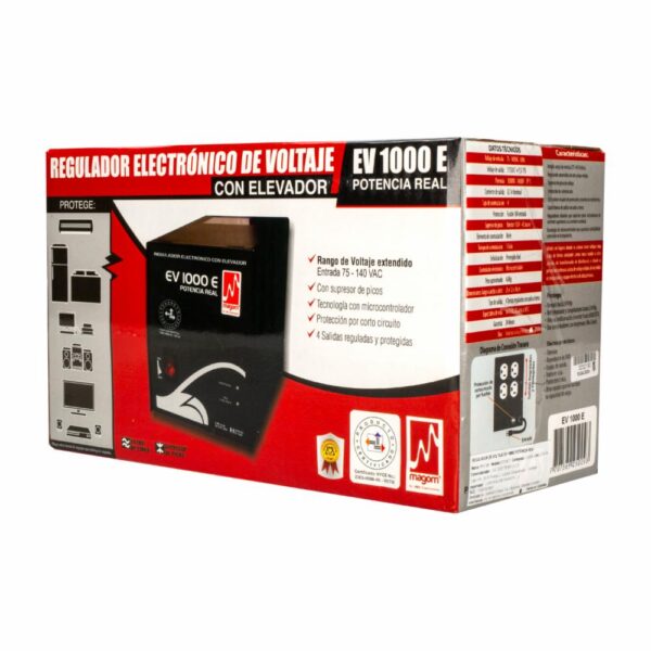 Regulador De Voltaje EV 1000 MAGOM Unidad - Imagen 3