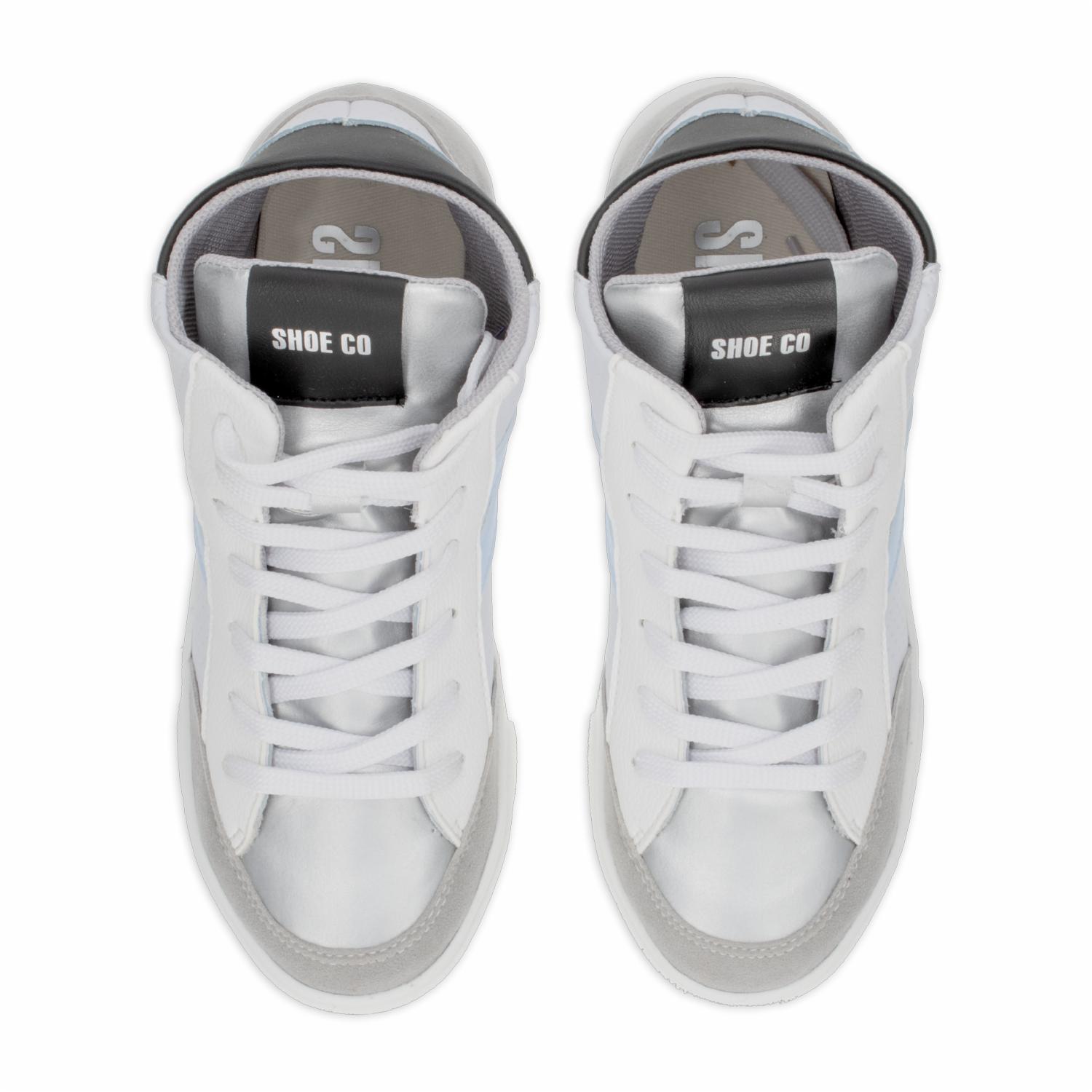 Zapato Deportivo Botas Venecia Blanco Con Azul SHOE CO - Imagen 2