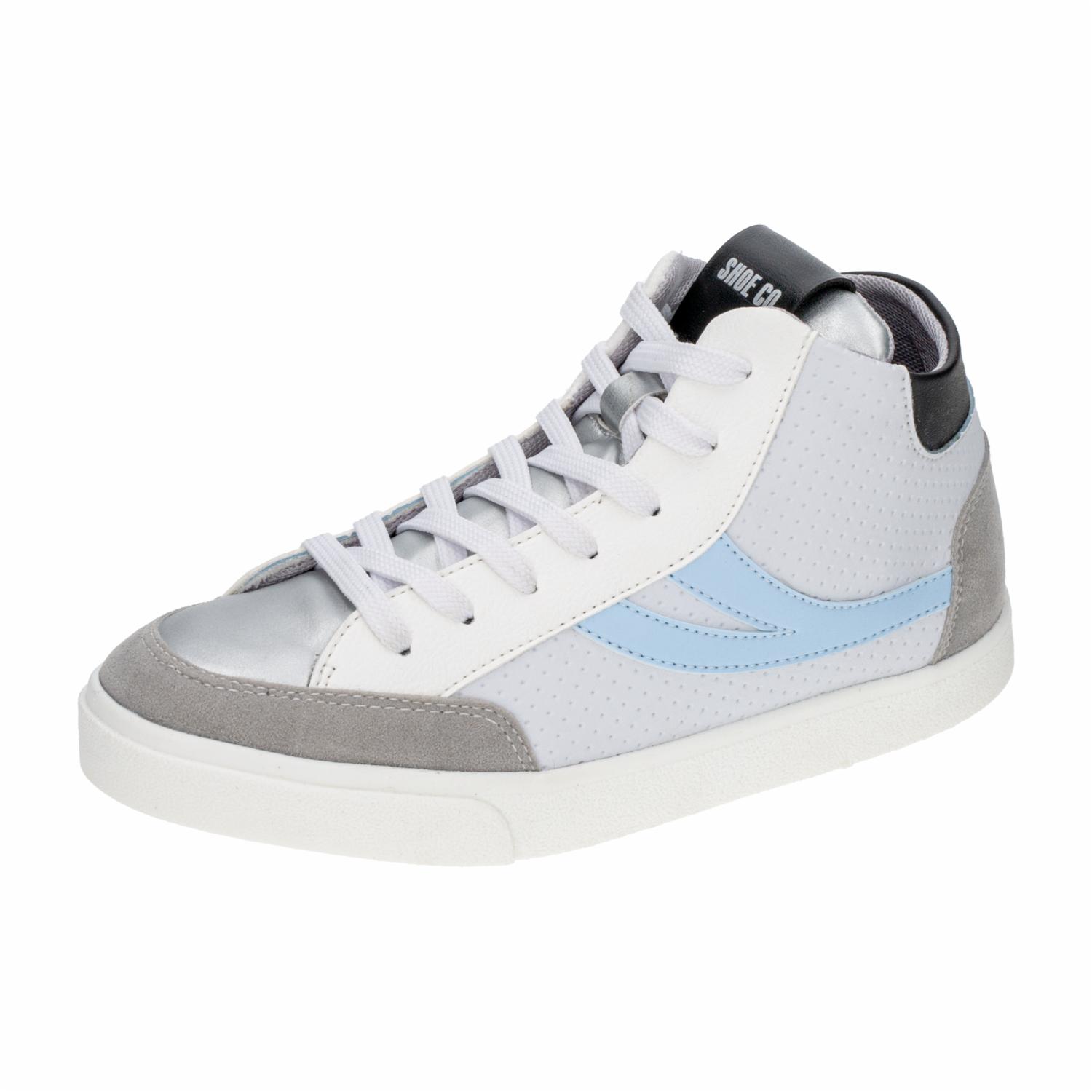 Zapato Deportivo Botas Venecia Blanco Con Azul SHOE CO - Imagen 5