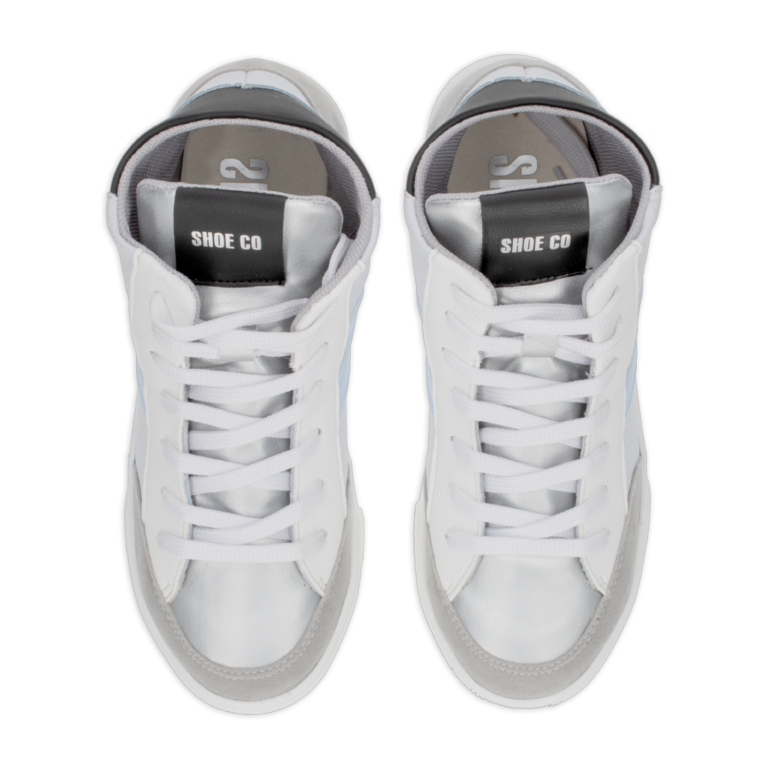 Zapatos Deportivo Botas Venecia Blanco Con Azul SHOE CO