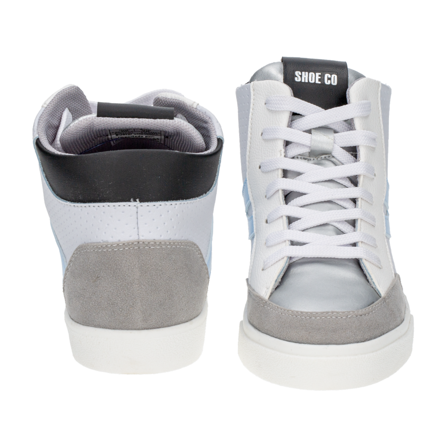 Zapatos Deportivo Botas Venecia Blanco Con Azul SHOE CO