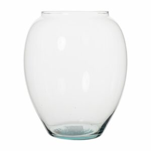 Florero De Cristal Con Forma De Globo VIDRIO ARTE Unidad