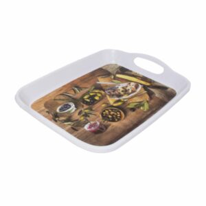 Bandeja Rectangular Borde Redondo Mediana Diseño VAJILLAS SABANA Unidad