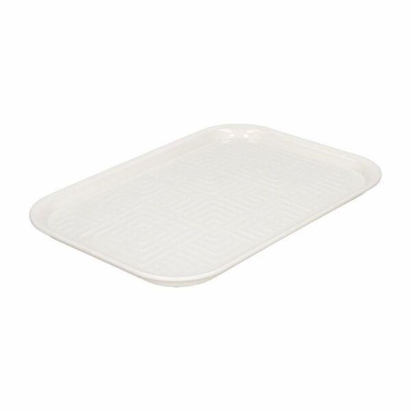 Bandeja Cafetería Lisa Pequeña Blanca VAJILLAS SABANA Unidad