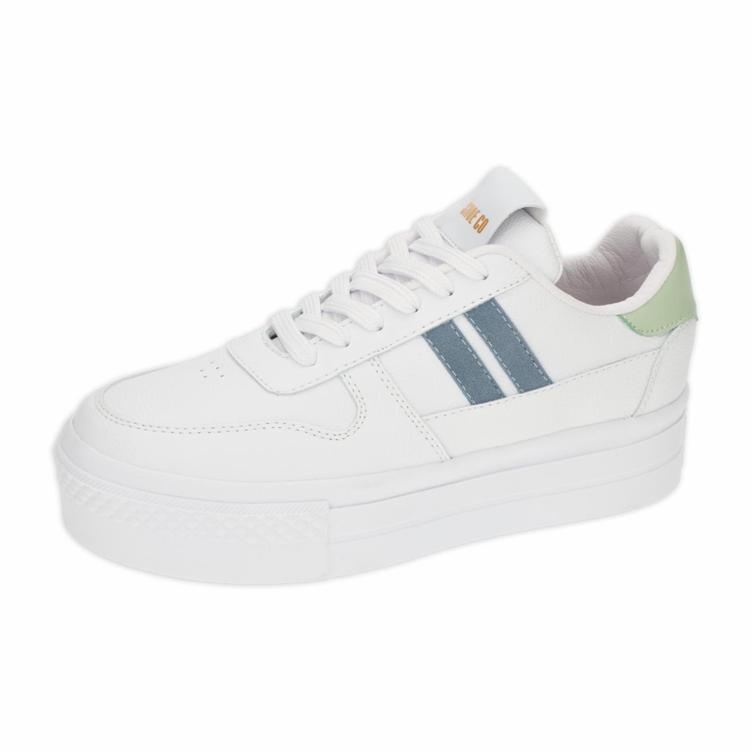 Zapato Deportivo Urbano Retro Verde Combinado SHOE CO - Imagen 5