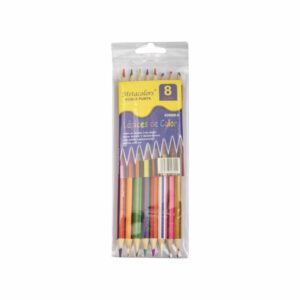 Lápiz De Colores Metacol Doble ESCOLINI X16 Uds