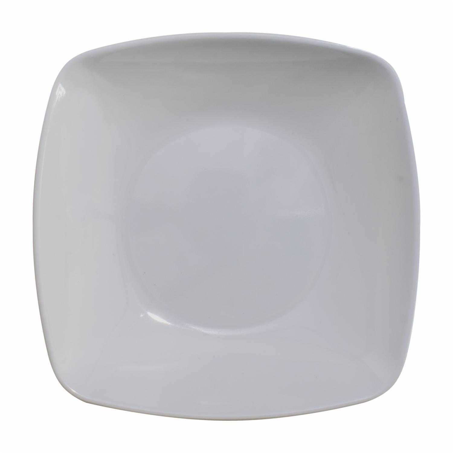 Plato Cuadrado Sopero Blanco VAJILLAS SABANA Mediano - Imagen 2