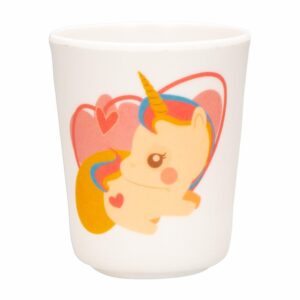 Vaso Infantil Liso Diseño Unicornio VAJILLAS SABANA Unidad