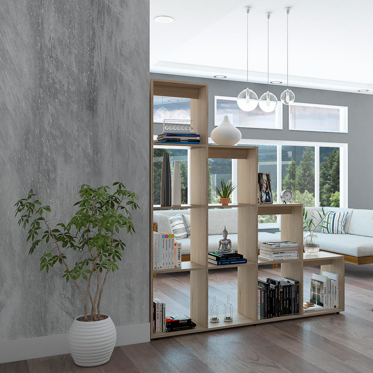 Divisor De Espacios Biblioteca Escalera Beijing Rovere RTA MDF - Imagen 5