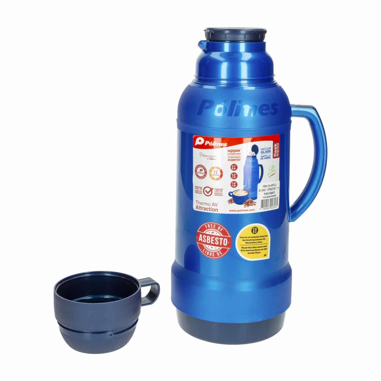 Termo Con Ampolla De Vidrio Attraction PÓLIMES 1,8 L - Imagen 2