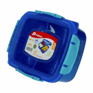 Repostero Plástico ToGo Clip N' Lock Rectangular Con Division PÓLIMES 1 Litro