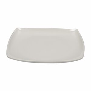 Plato Cuadrado Borde Punta Pequeño Blanco VAJILLAS SABANA 21 X 21 Cm