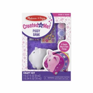 Alcancía de Cerdito Para Pintar MELISSA & DOUG Incluye Pintura Escarcha Y 54 Stickers