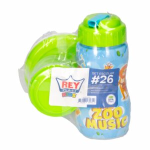 Set Porta Comida Escolar Diseño Niño REY Unidad