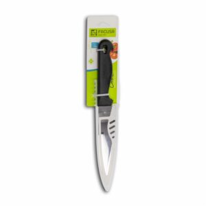 Cuchillo De Cocina Mango Plástico Negro Cocinero FACUSA Unidad