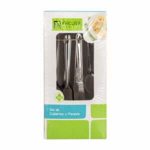 Juego De Cubiertos De Mesa + Parante 6 Puestos FACUSA 24 Piezas