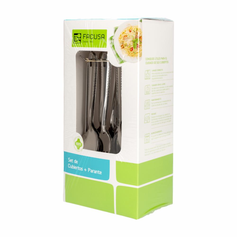 Juego De Cubiertos De Mesa + Parante 6 Puestos FACUSA 24 Piezas - Imagen 3
