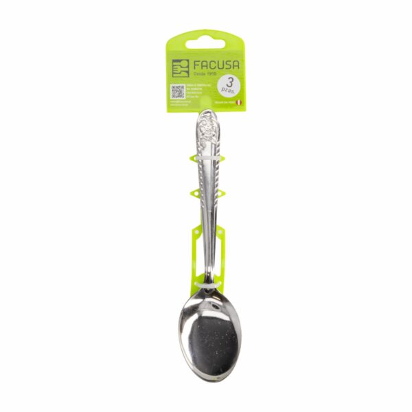 Set De Cubiertos Cucharas De Mesa Diseño Rosita 3 Puestos FACUSA 3 Piezas