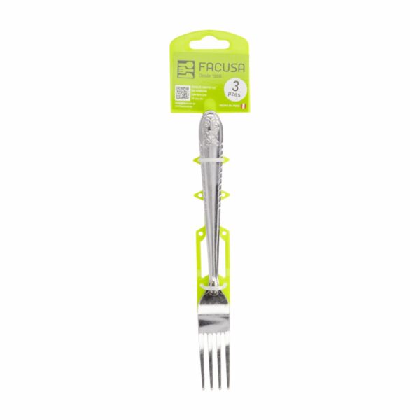 Set De Cubiertos Tenedores De Mesa Diseño Rosita 3 Puestos FACUSA 3 Piezas