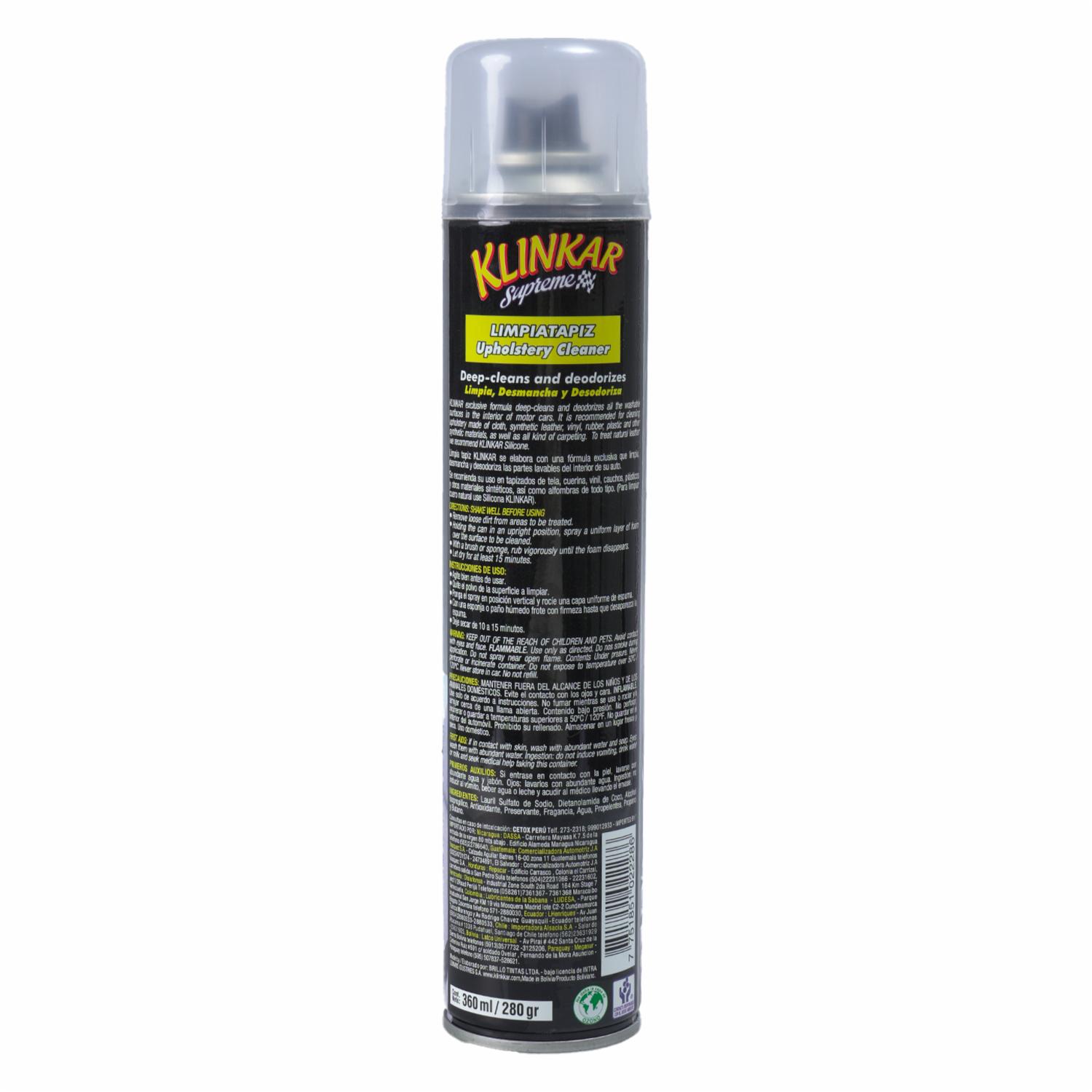 Espuma Limpia Tapiz Klinkar 360Ml KLINKAR Unidad - Imagen 2